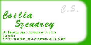 csilla szendrey business card